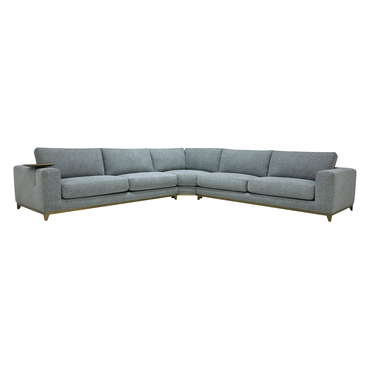 Donovan Upholstered Sectional - Gray