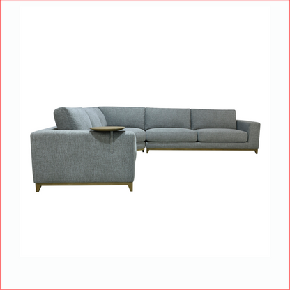 Donovan Upholstered Sectional - Gray