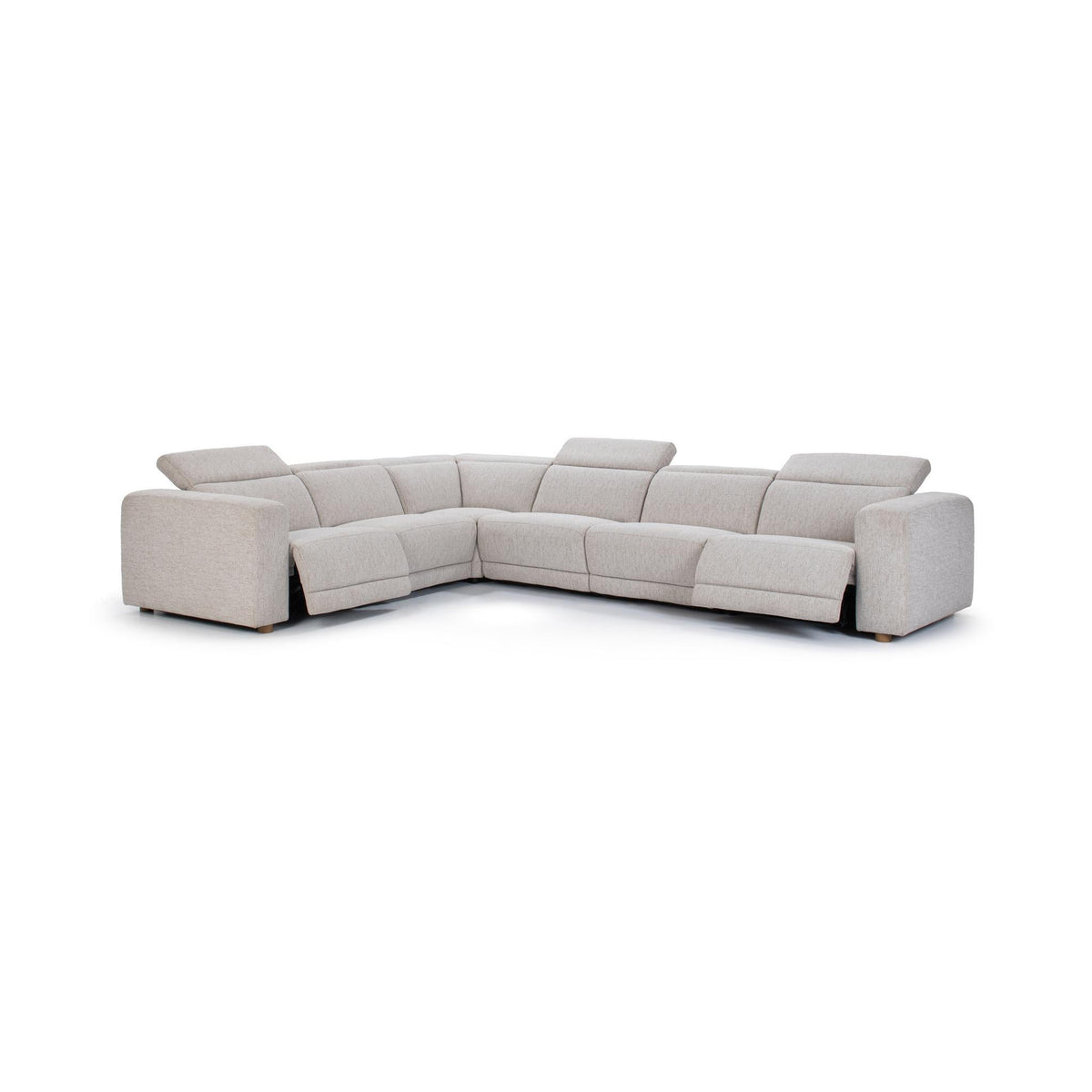 Knoxville 6pc Power Recliner Sectional - Gray