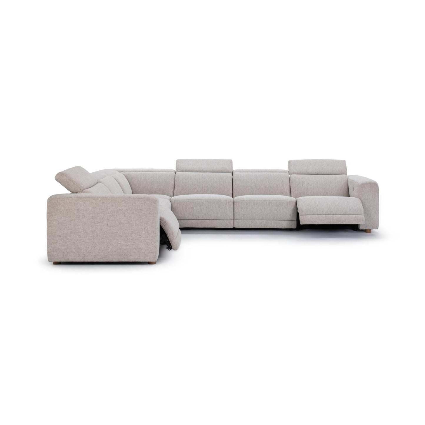 Knoxville 6pc Power Recliner Sectional - Gray