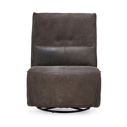 Paige Leather Swivel Power Recliner