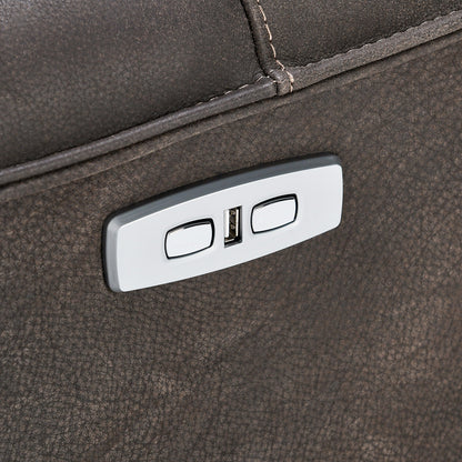 Paige Leather Swivel Power Recliner