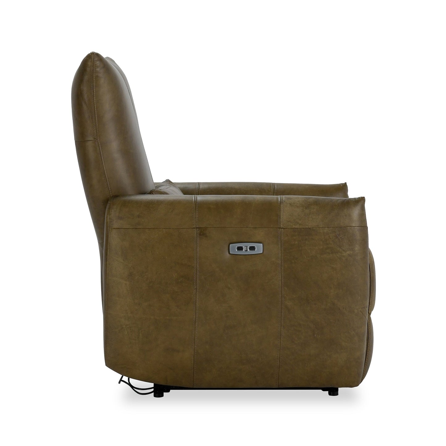 Thaya Leather Power Recliner - Earth Brown