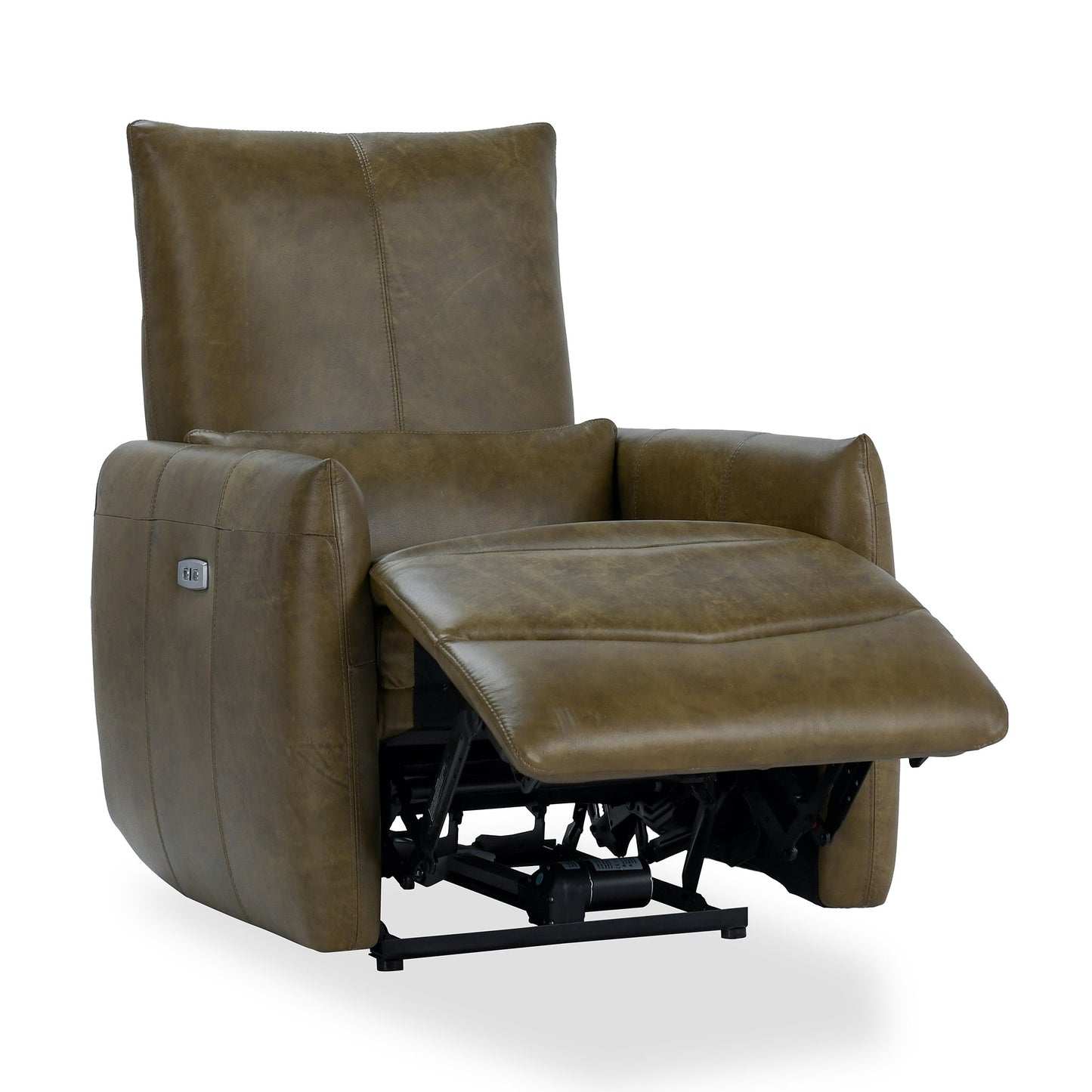 Thaya Leather Power Recliner - Earth Brown