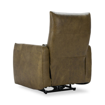 Thaya Leather Power Recliner - Earth Brown