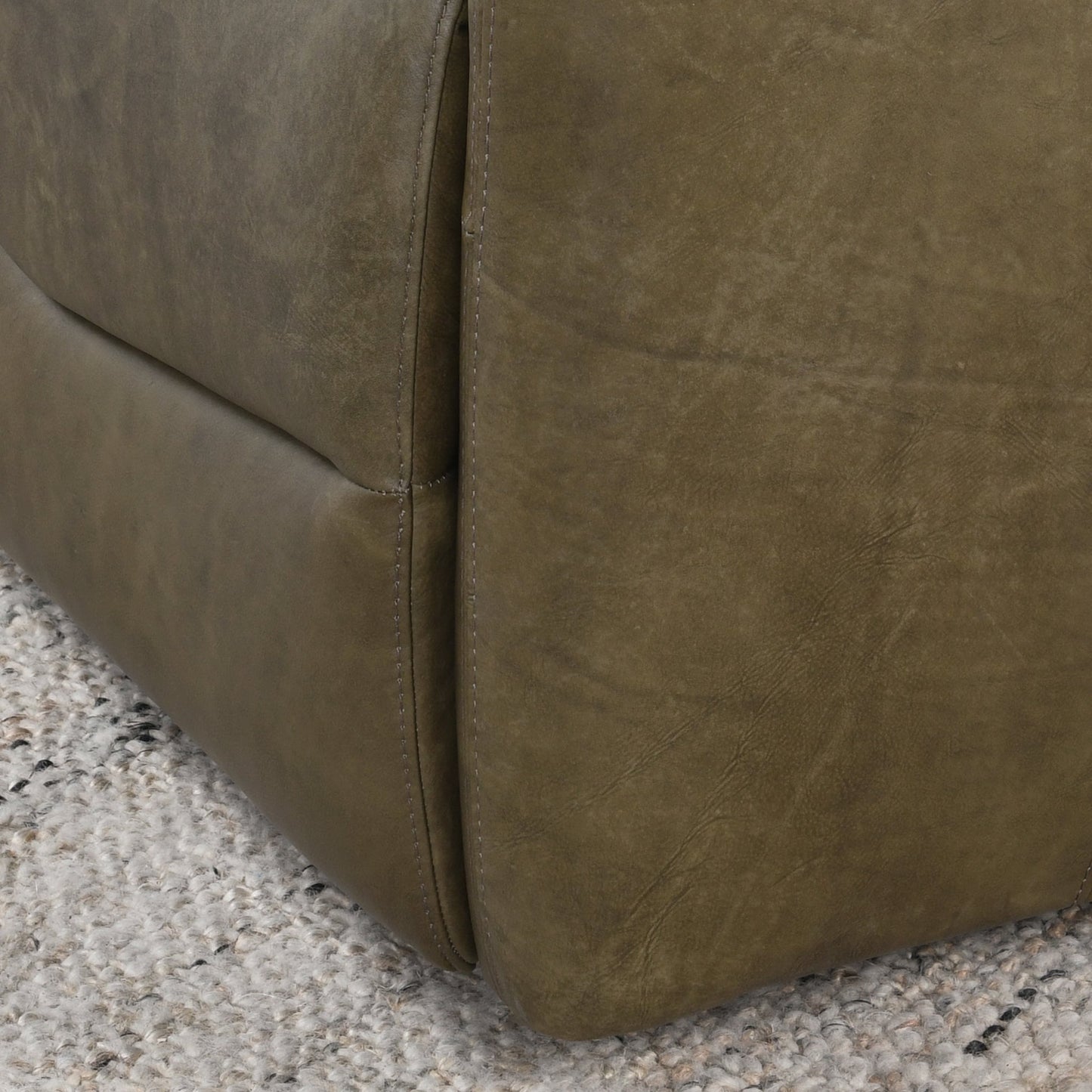 Thaya Leather Power Recliner - Earth Brown
