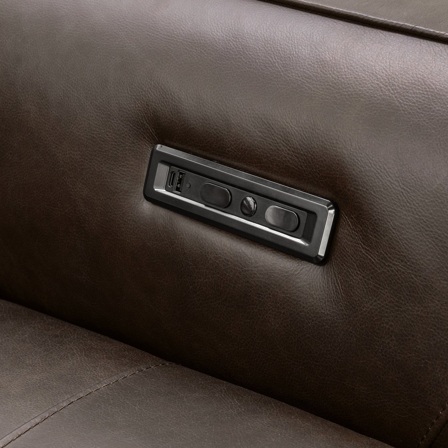 Conway Power Recliner Sofa - Brown