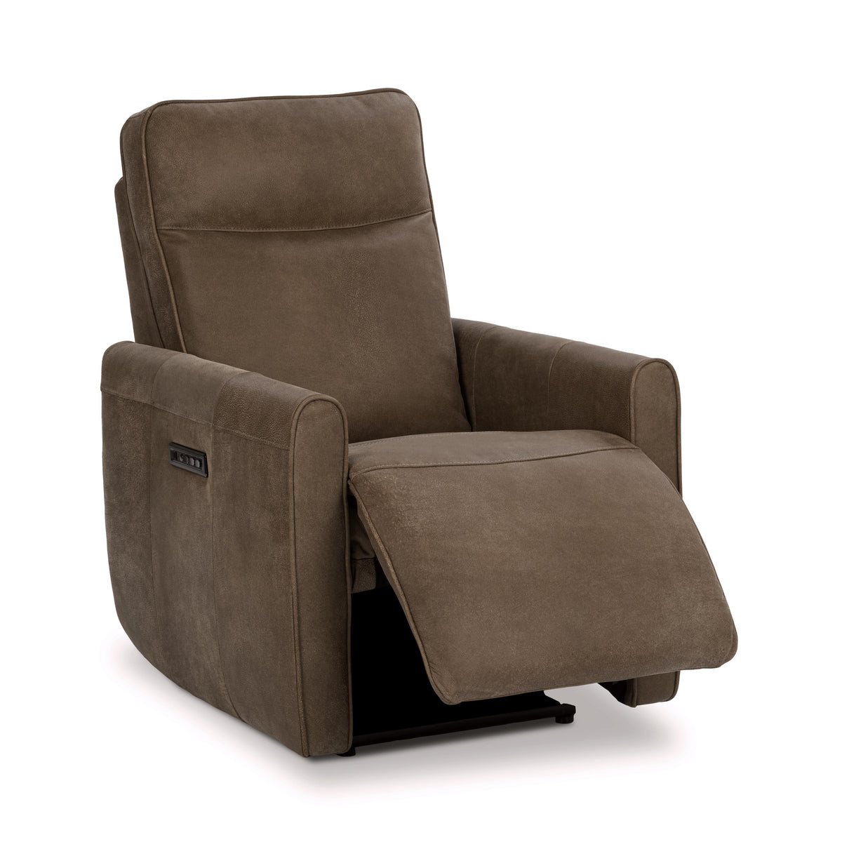 Vivica Leather Power Recliner - Toffee