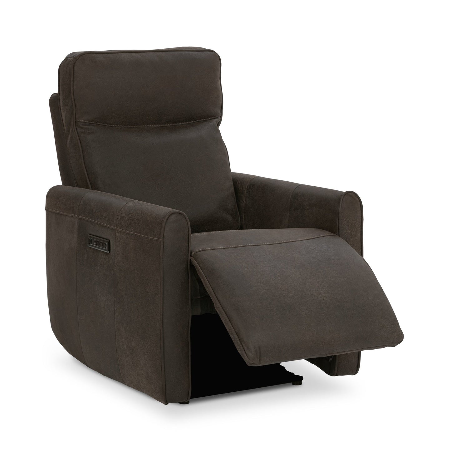 Vivica Leather Power Recliner - Dark Brown