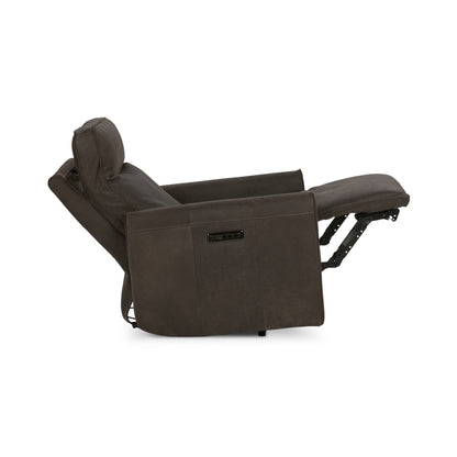 Vivica Leather Power Recliner - Dark Brown