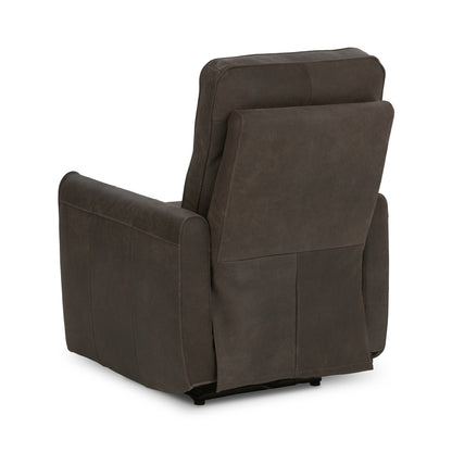 Vivica Leather Power Recliner - Dark Brown