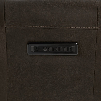 Vivica Leather Power Recliner - Dark Brown