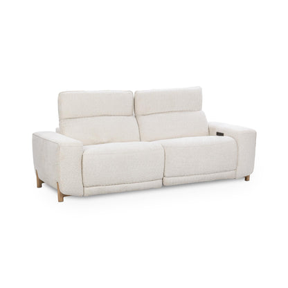 Darrow Upholstered Power Recliner Sofa - Ivory
