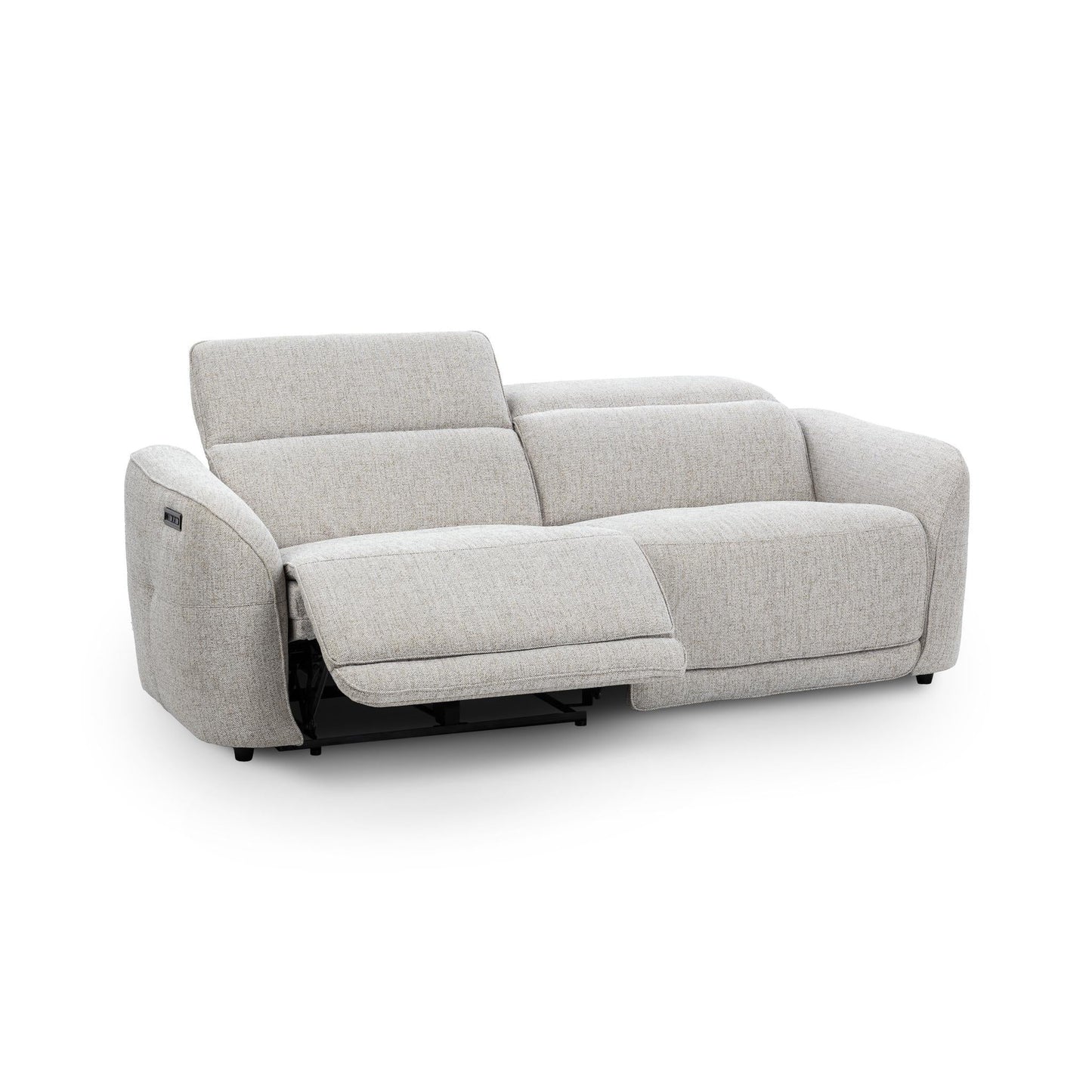 Ostend Upholstered Power Recliner Sofa - Gray