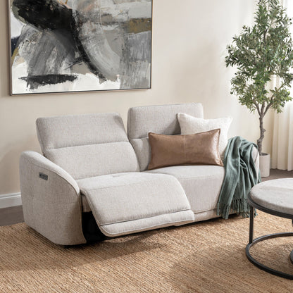 Ostend Upholstered Power Recliner Sofa - Gray