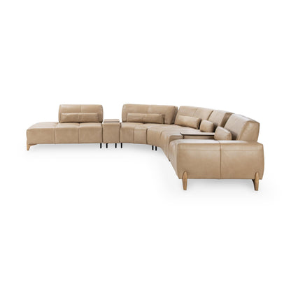 Leah Upholstered  Sectional - Putty