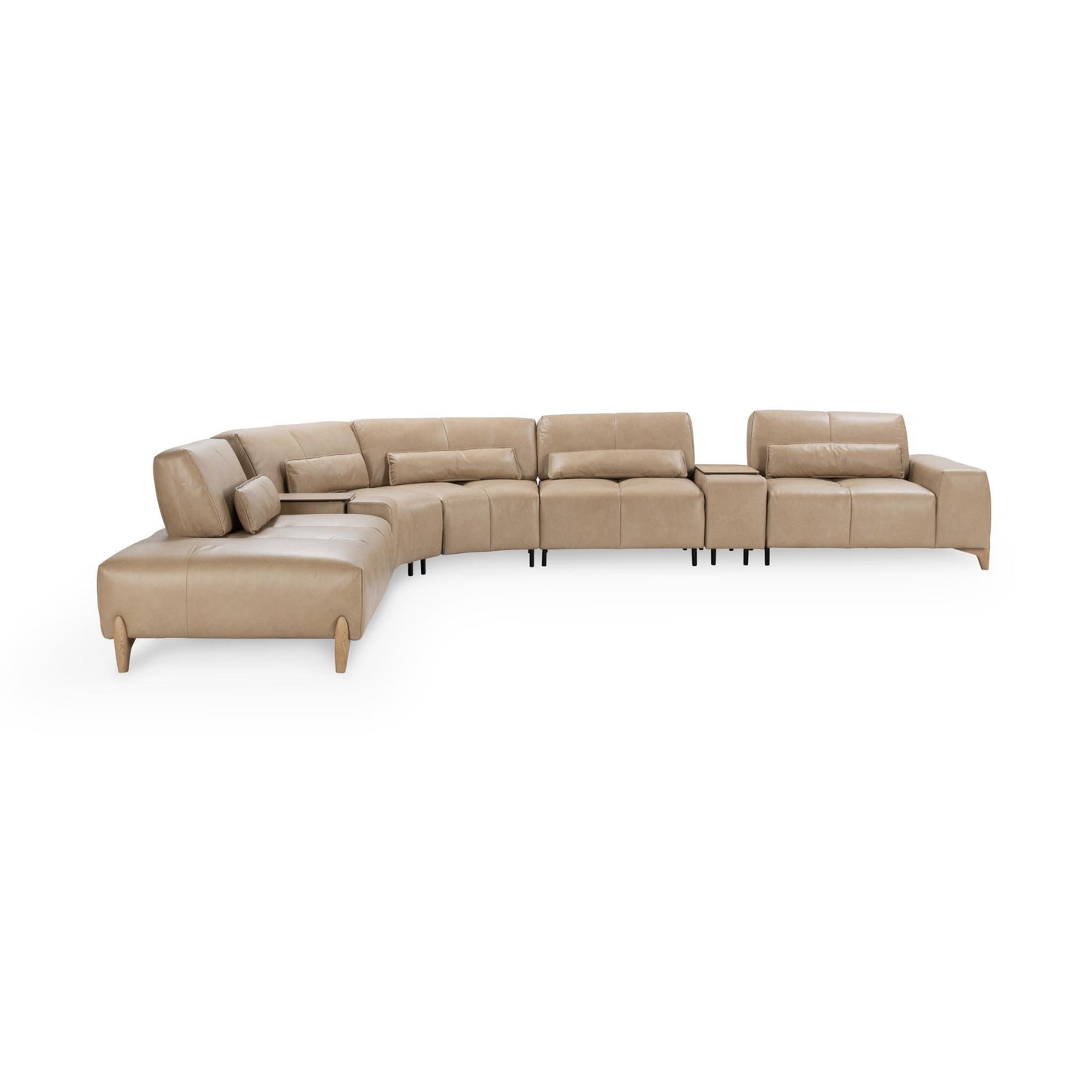 Leah Upholstered  Sectional - Putty
