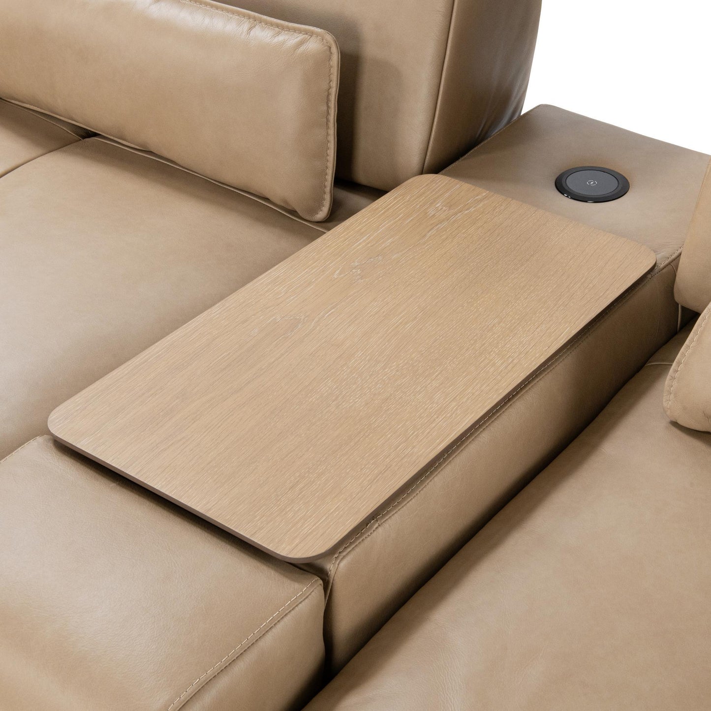 Leah Upholstered  Sectional - Putty