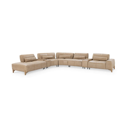 Leah Upholstered  Sectional - Putty
