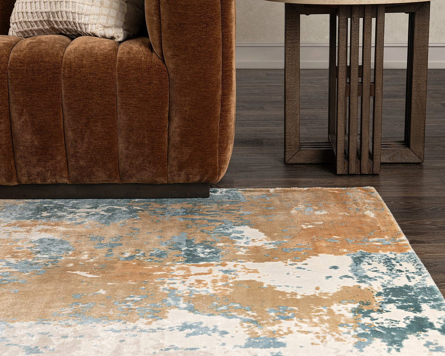 Vienna Distressed Rug - Mineral Blue Multi