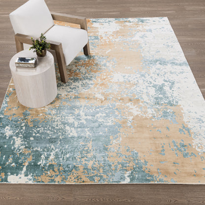 Vienna Distressed Rug - Mineral Blue Multi