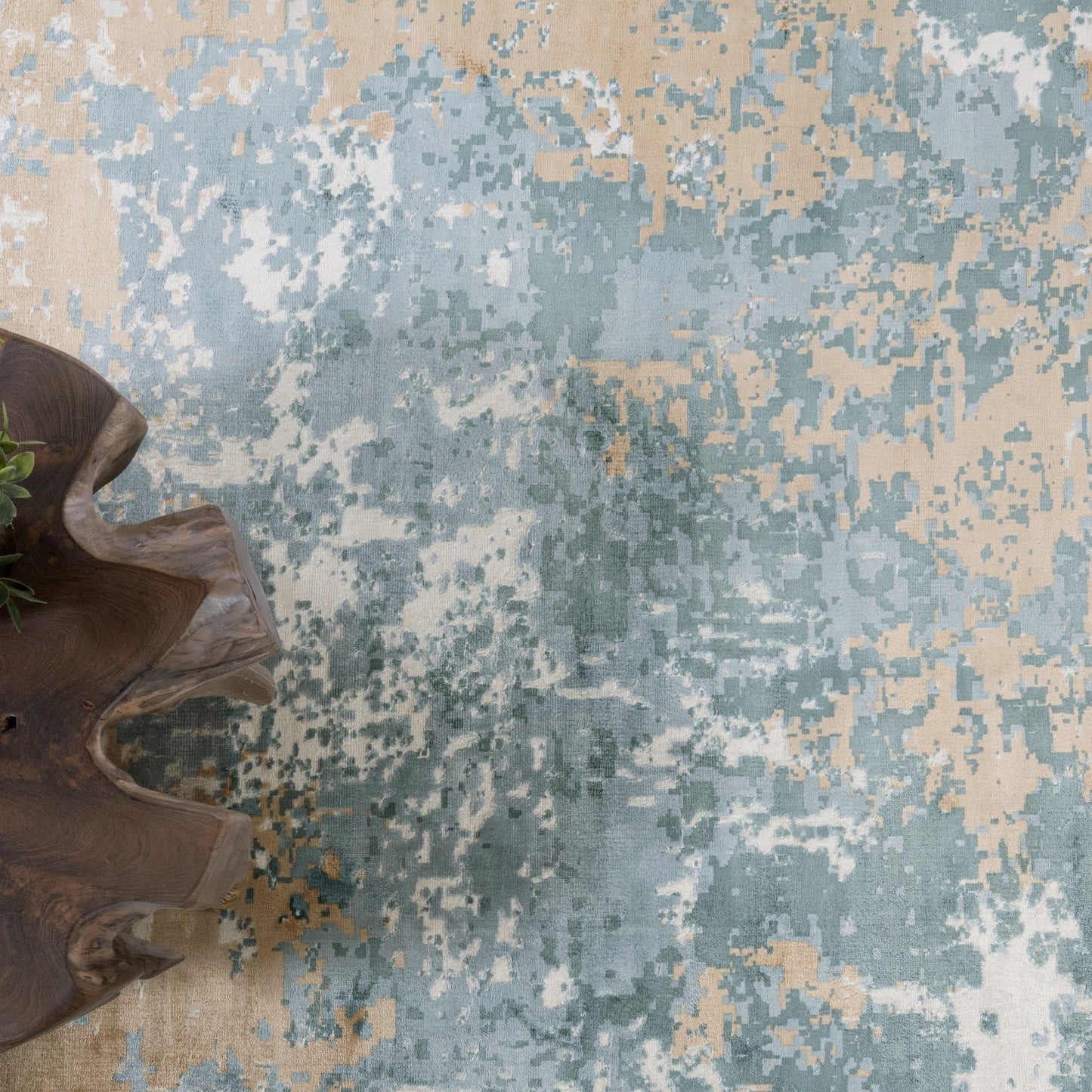 Vienna Distressed Rug - Mineral Blue Multi