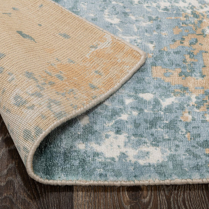 Vienna Distressed Rug - Mineral Blue Multi