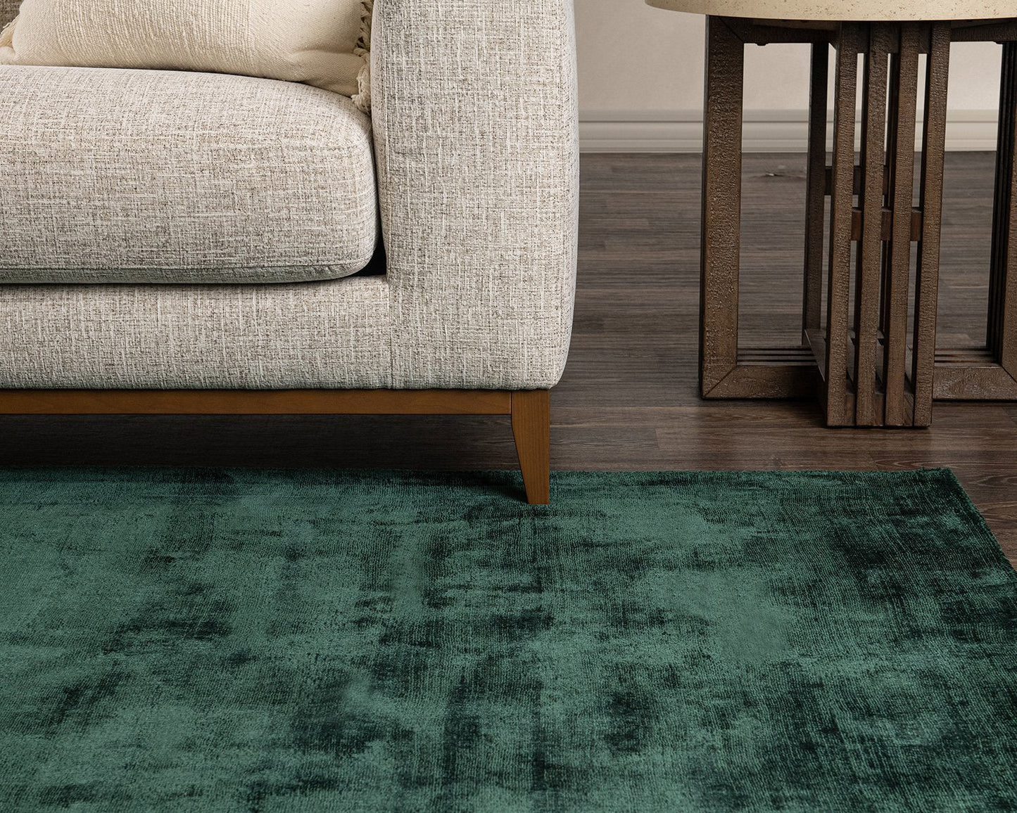 Berlin Distressed Rug - Emerald