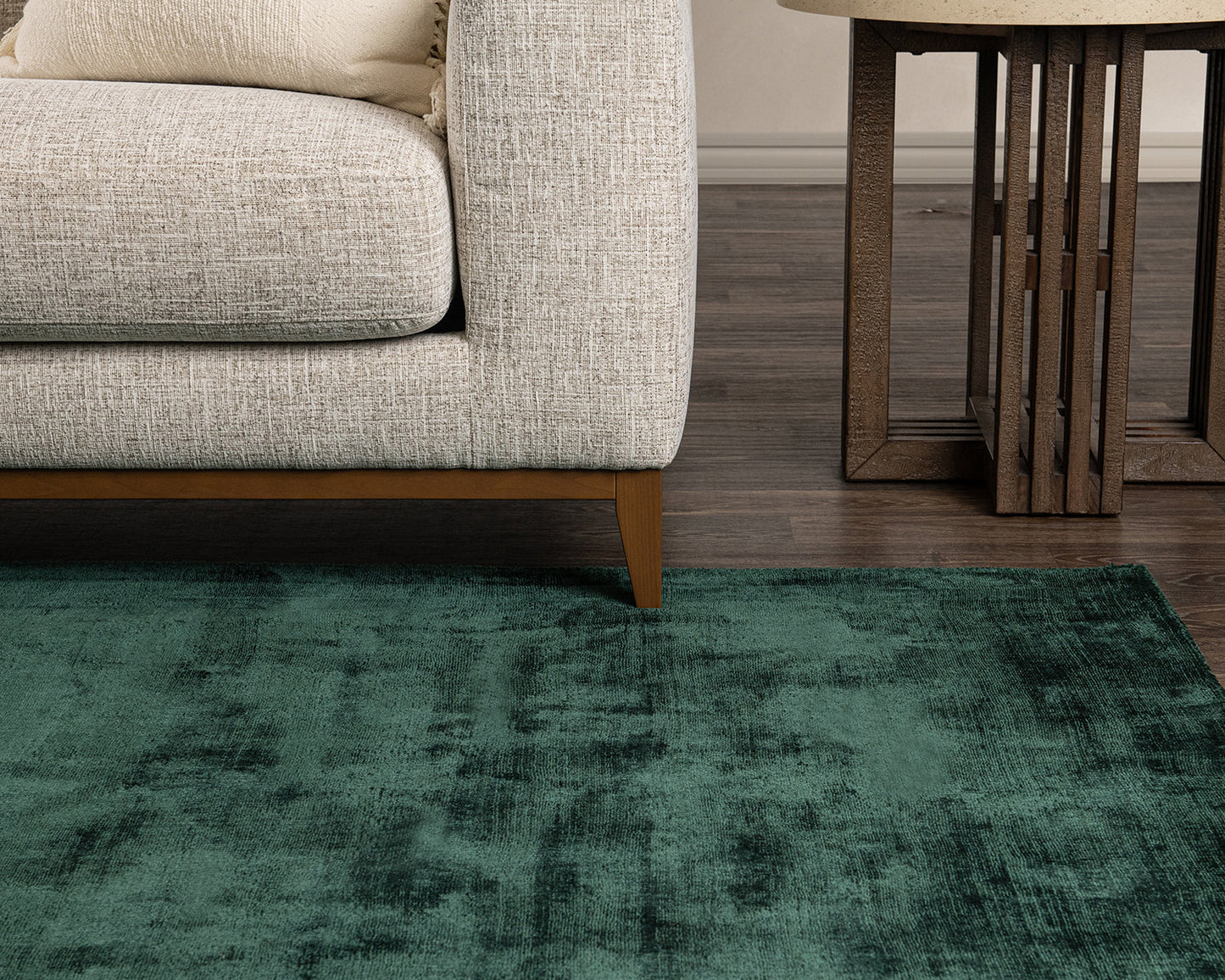 Berlin Distressed Rug - Emerald