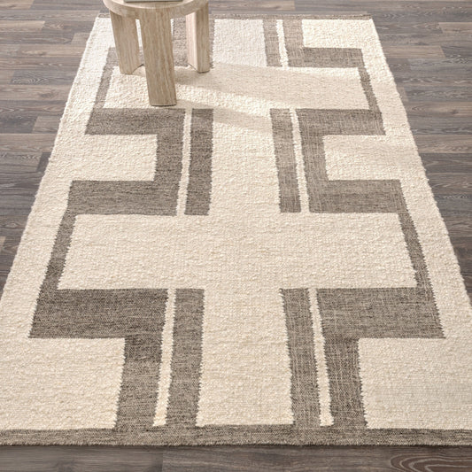 Kavala Rug - Charcoal/Ivory