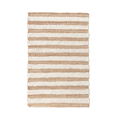 Rhodes Stripe Rug - Natural/Ivory