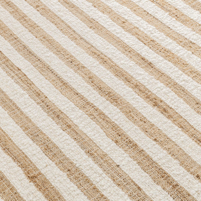 Rhodes Stripe Rug - Natural/Ivory