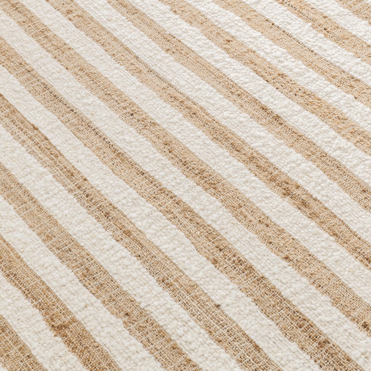 Rhodes Stripe Rug - Natural/Ivory