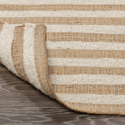 Rhodes Stripe Rug - Natural/Ivory
