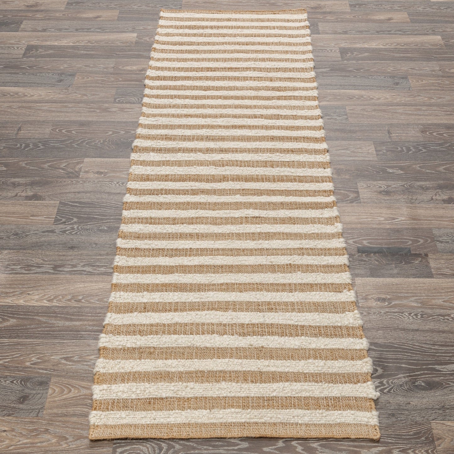 Rhodes Stripe Rug - Natural/Ivory