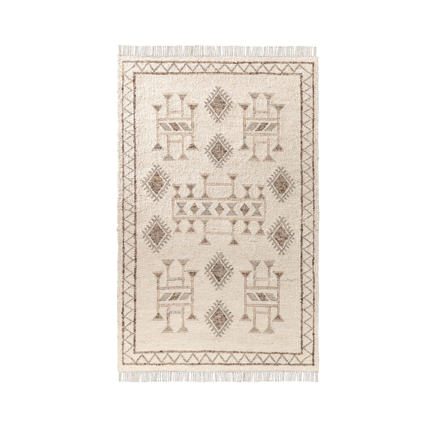 Gazi Rug - Ivory/Brown Multi
