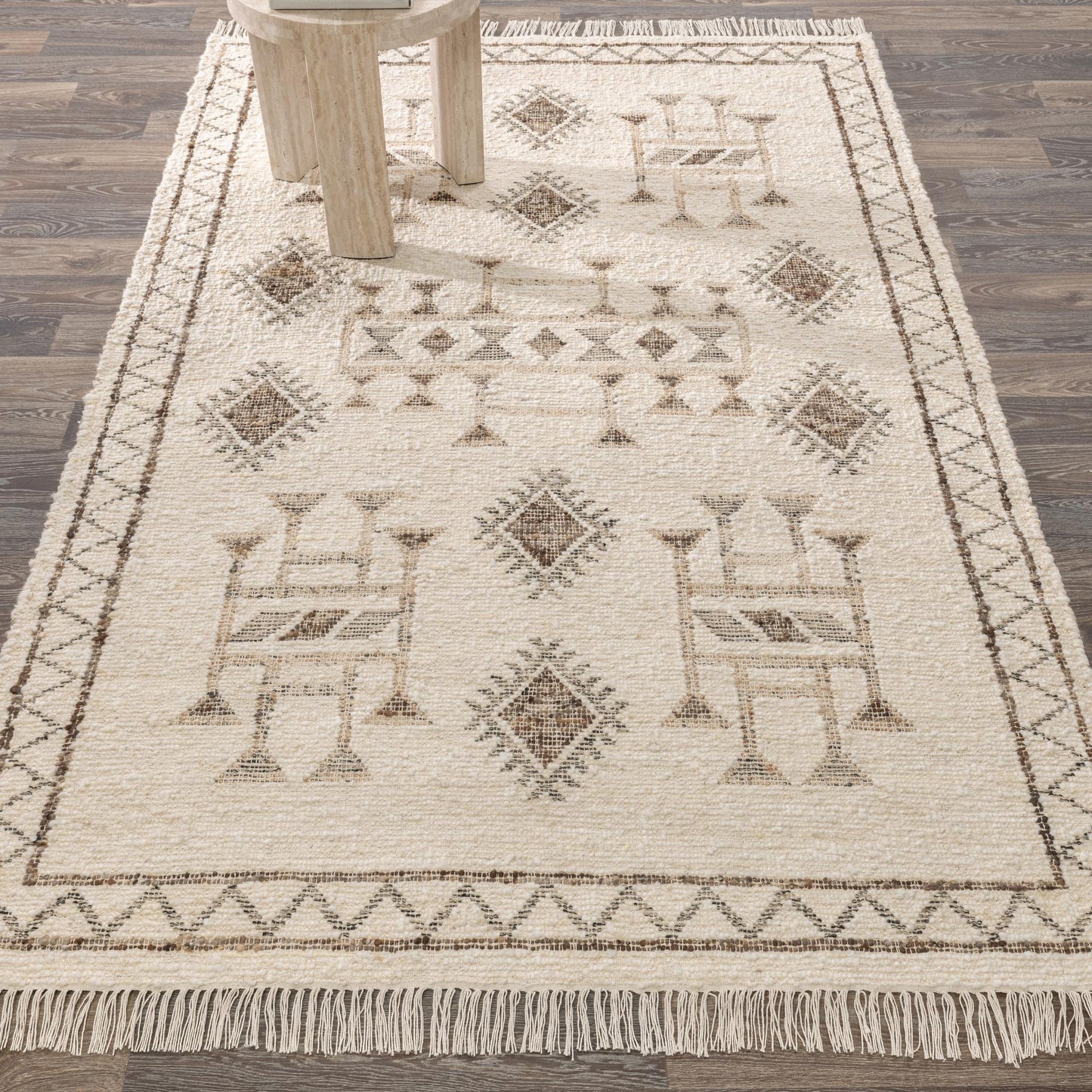 Gazi Rug - Ivory/Brown Multi