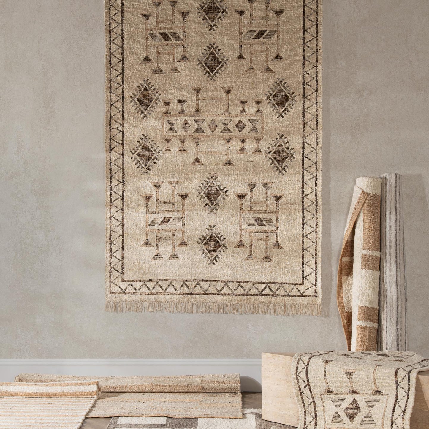 Gazi Rug - Ivory/Brown Multi