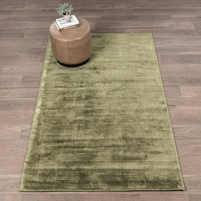Berlin Distressed Rug - Olive Green