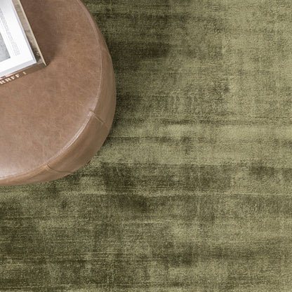 Berlin Distressed Rug - Olive Green