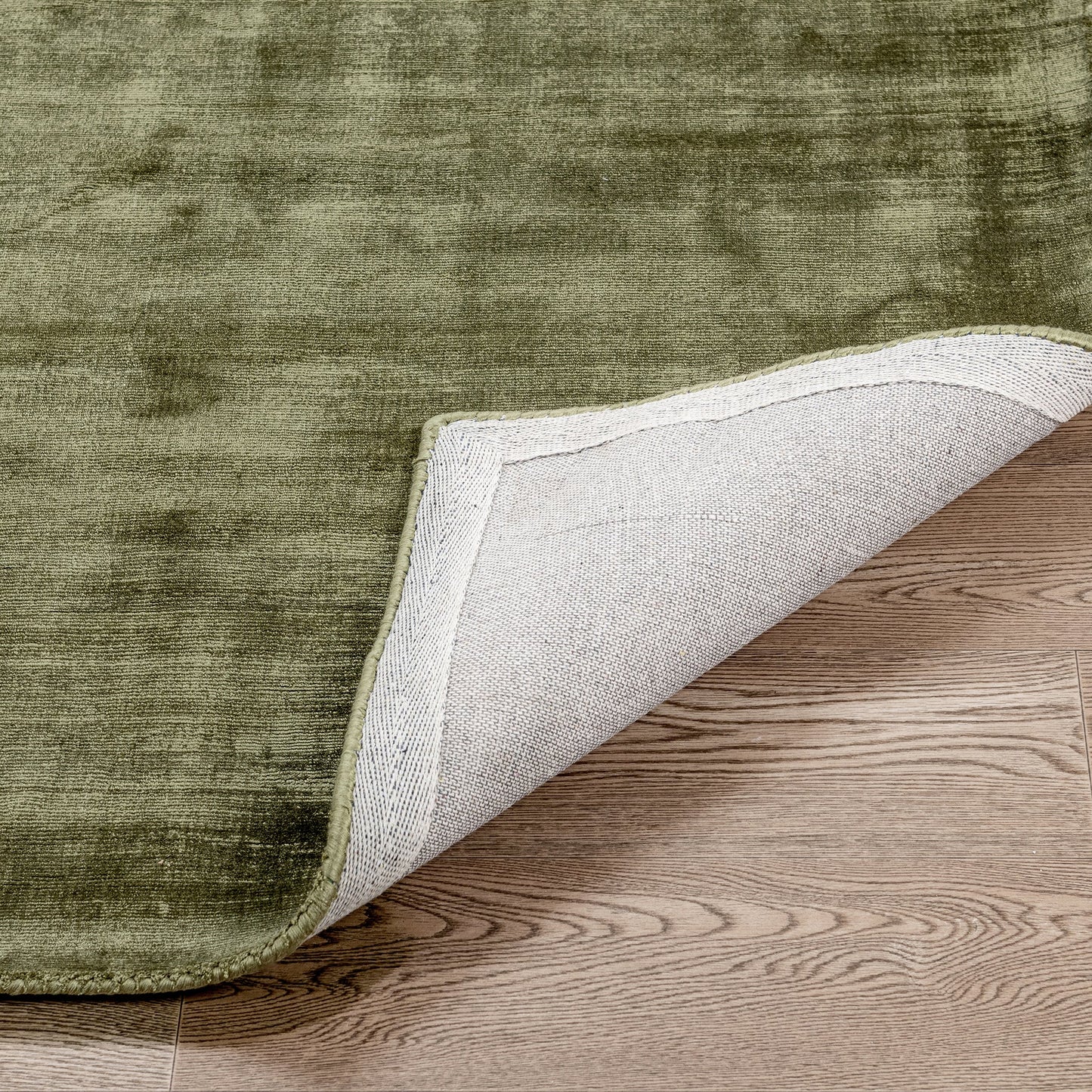 Berlin Distressed Rug - Olive Green