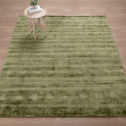 Berlin Distressed Rug - Olive Green
