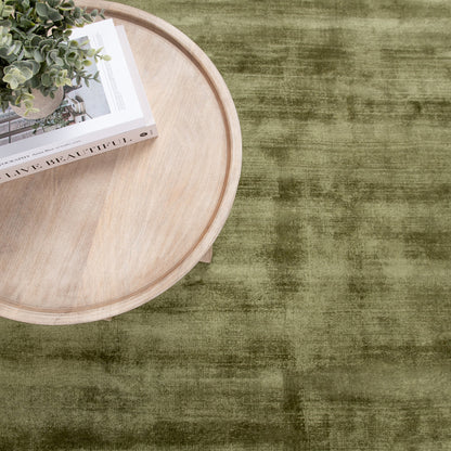 Berlin Distressed Rug - Olive Green