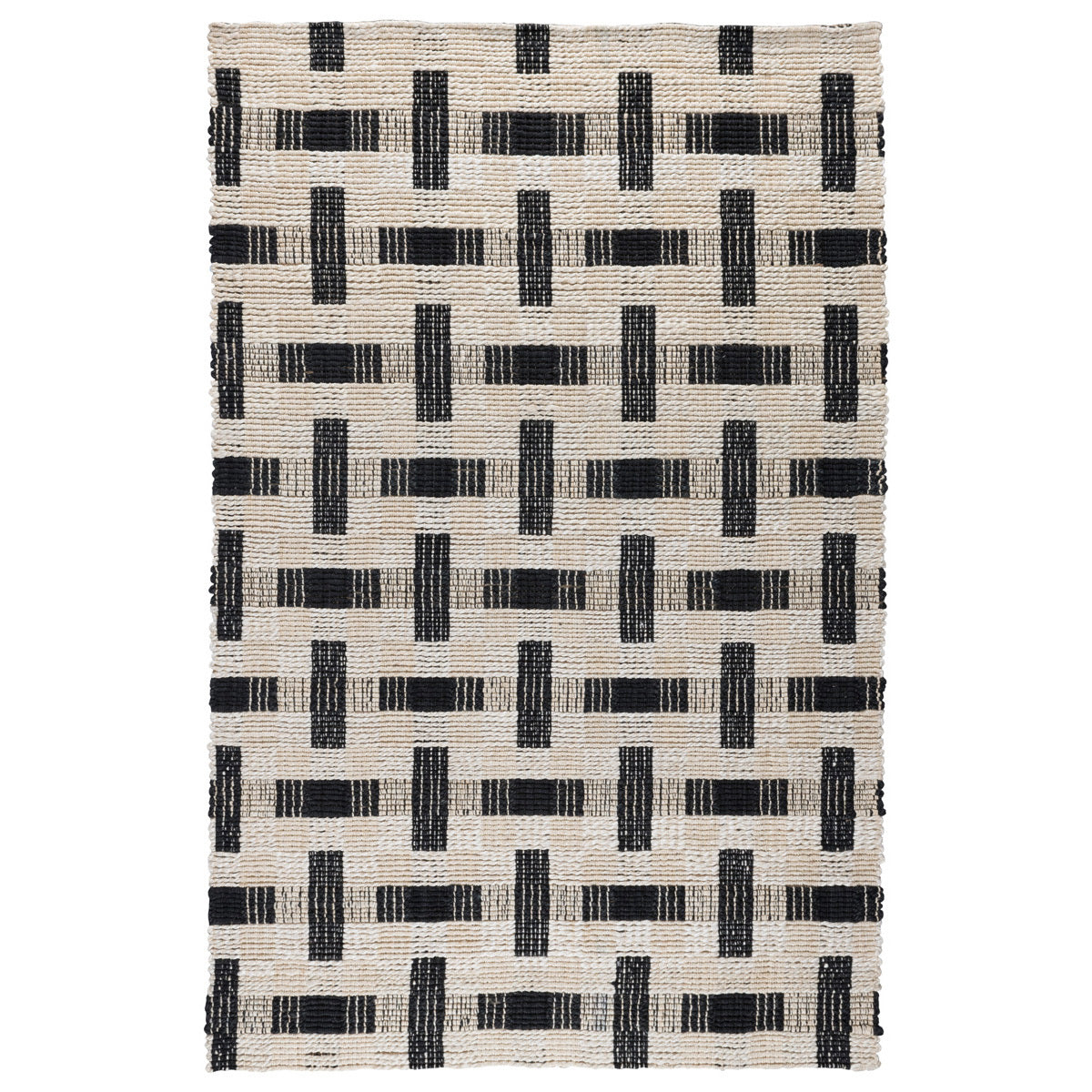 Preston Rug - Ivory/Black