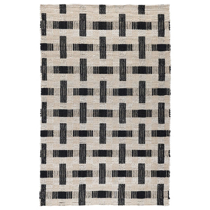 Preston Rug - Ivory/Black