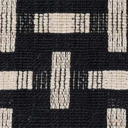Preston Rug - Black/Ivory