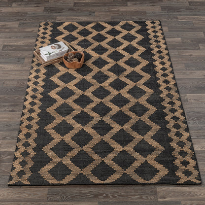 Gobi Rug - Black/Natural