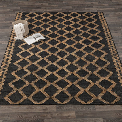 Gobi Rug - Black/Natural
