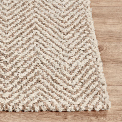 Herringbone Rug - Chenille Ivory/Natural