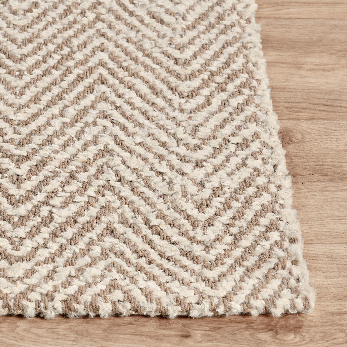 Herringbone Rug - Chenille Ivory/Natural